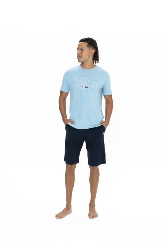 U.S.POLO ASSN. Pánský domácí komplet 18873 modrý | Vermali.cz